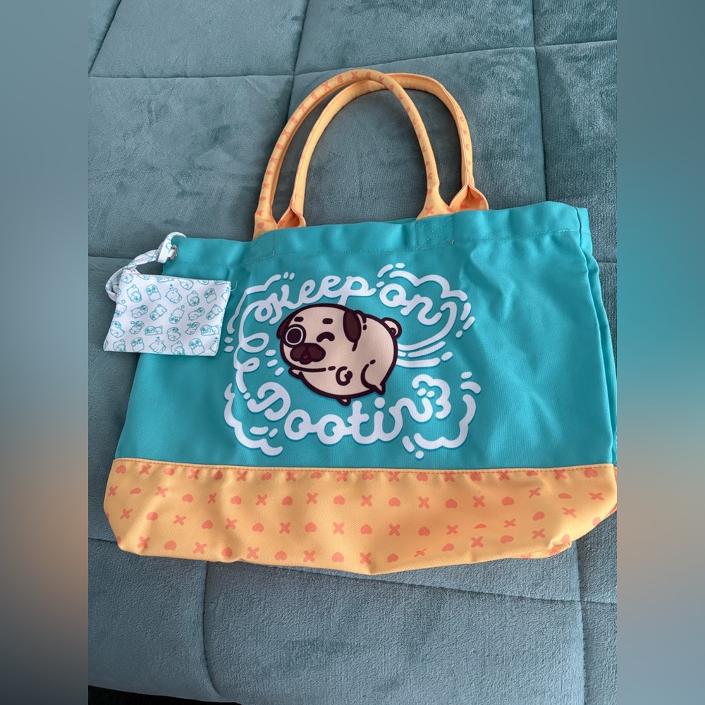 Tote Bag with Pug Design